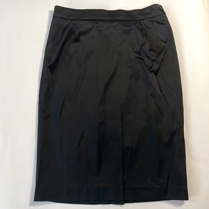 Satin pencil skirt
